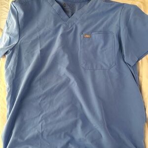 Figs Men's Sky Blue Short Sleeve Tee